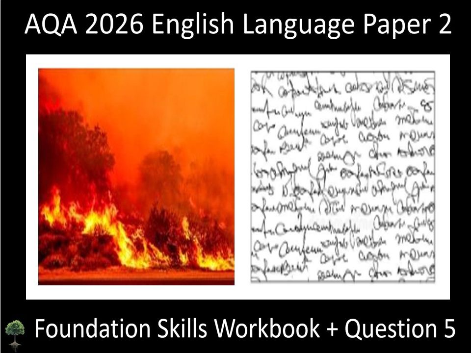 Enhanced AQA 2026 English Language Paper 2 Foundation Skills Workbook + Question 5