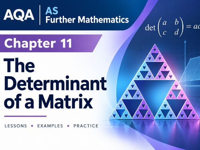 11 - Determinants and Inverse Matrices Pack - AS (Year 1) Further Mathematics Pure A Level AQA