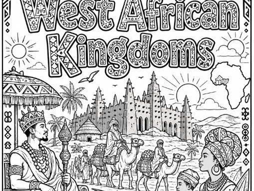 West African Kingdoms Colouring Page