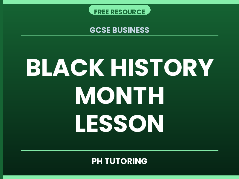 FREE GCSE Business – Black History Month Lesson (Diversity in Business)