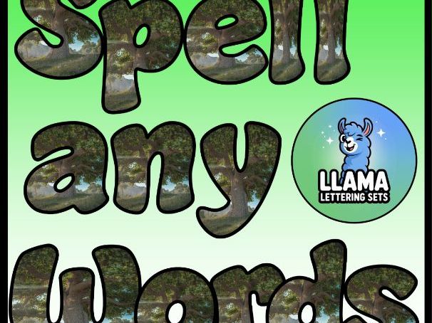 Oak Tree Nature Habitats Alphabet Lettering Set | Classroom Display | Upper & Lowercase, 0-9