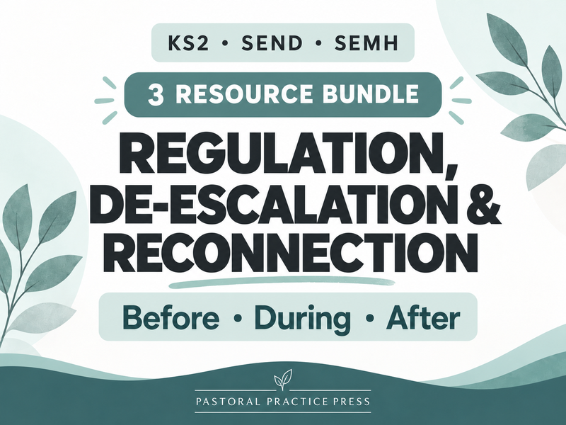 KS2 Regulation, De-escalation & Reconnection Bundle