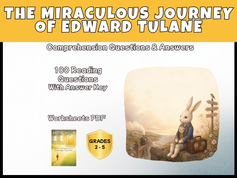 Edward Tulane Reading Comprehension Questions & Answers | Years 3-6 KS2 English
