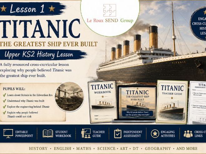 Titanic Lesson 1: The Greatest Ship Ever Built | Upper KS2