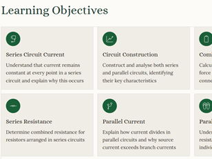iGCSE Physics - 4.3.2 Series and Parallel Circuits CORE