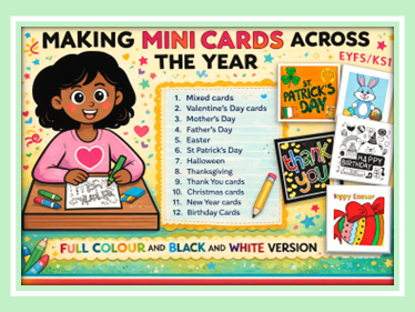 Making Mini Greeting Cards over the Year