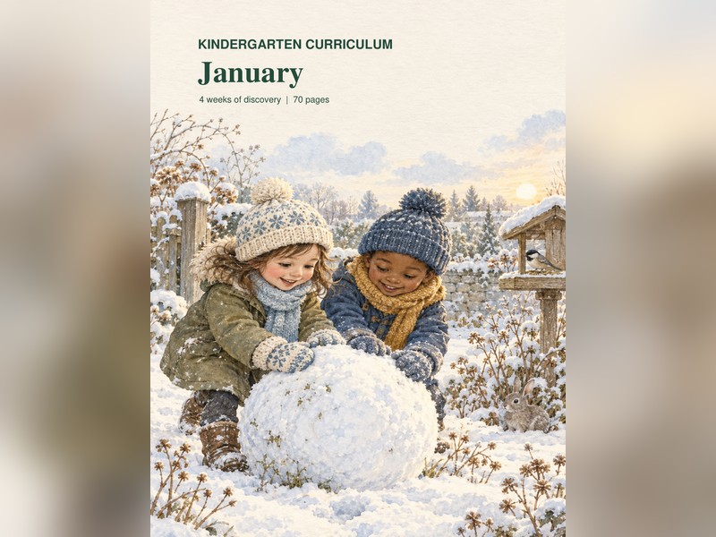 Kindergarten Curriculum - January (70 pages)