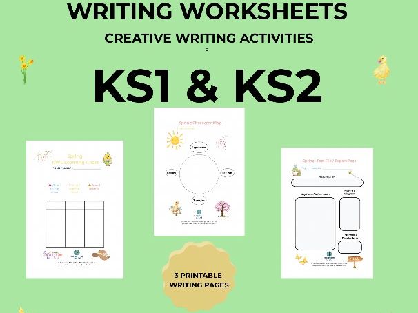 Spring Writing Frames KS1 KS2 | Creative Writing Worksheets | Literacy Planning Templates