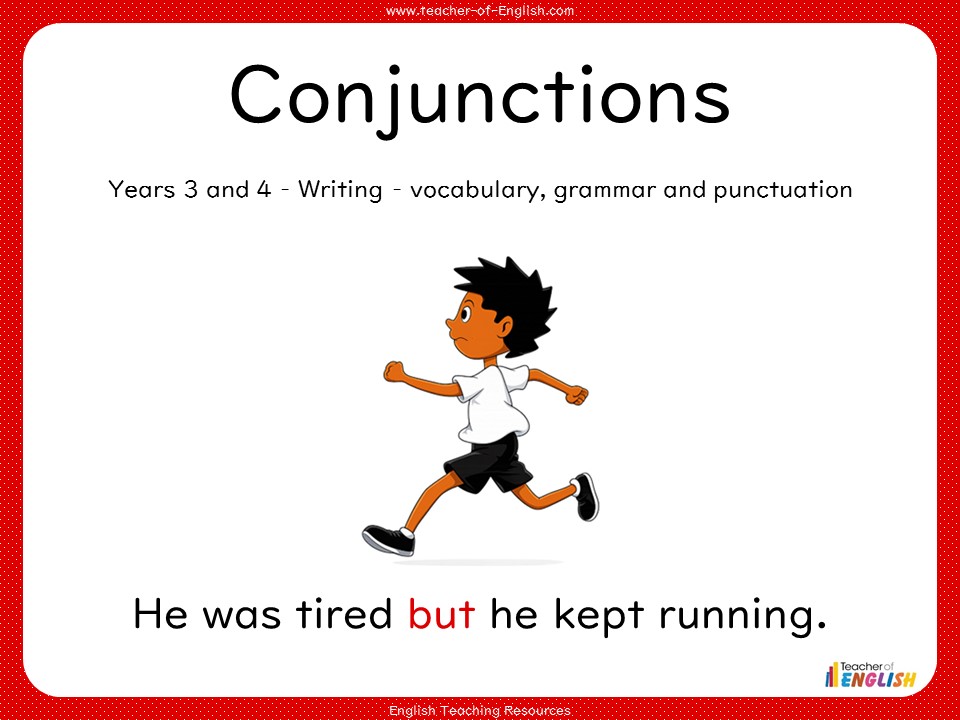 Conjunctions - Years 3 and 4 Grammar