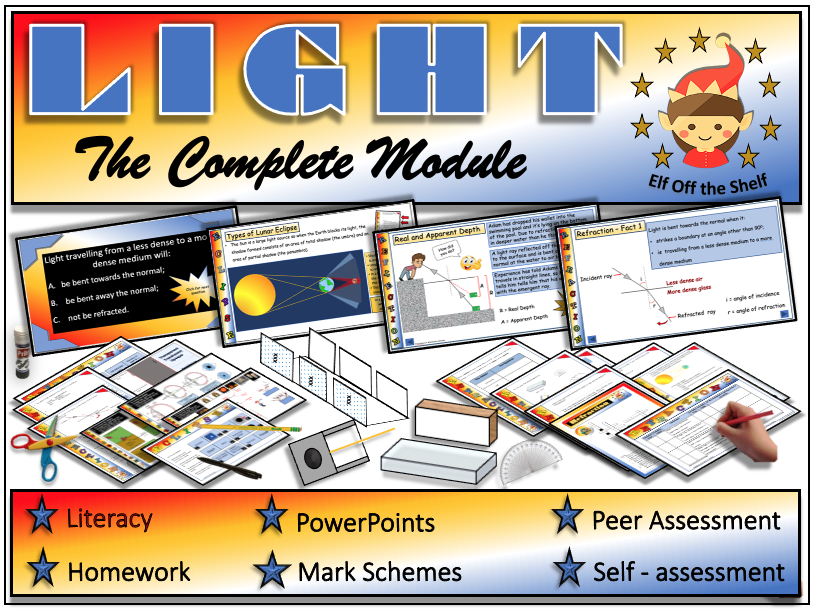Light The Complete Module for KS3 Teaching Resources