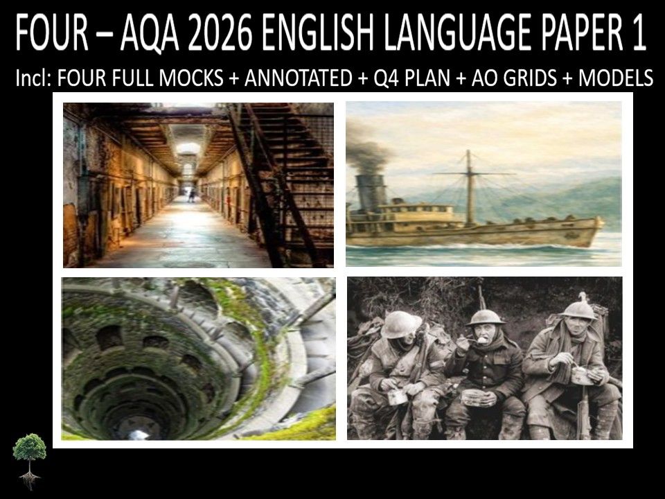 FOUR - AQA PAPER 1 | 2026 FULL MOCKS | ANNOTATED | Q4 PLAN | AO GRIDS | MODELS