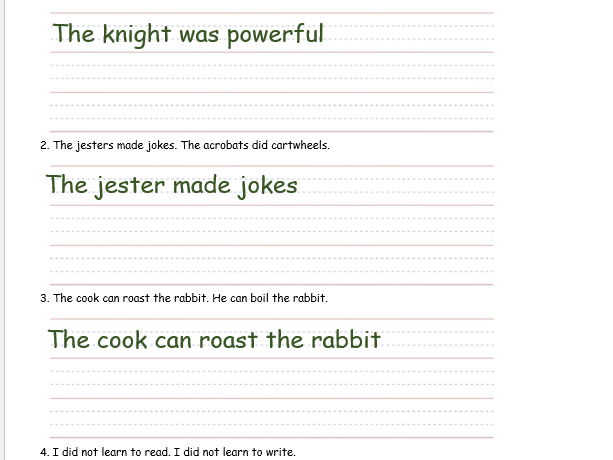 Co-ordinating conjunctions worksheet.