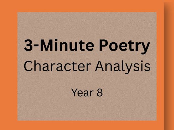 Character Analysis — Writing Mini Lesson | Text Evidence & Inference | Year 8 (KS3)