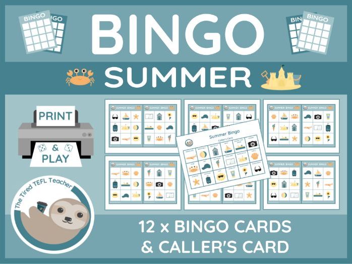 ESL Summer Bingo