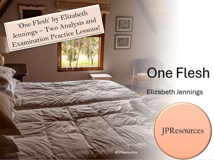 One Flesh - Edexcel Poetry - two GCSE lessons