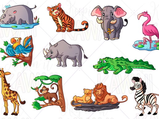 Zoo Animals Clip Art