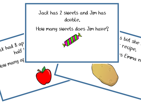 doubling and halving word problems year 1 teaching resources