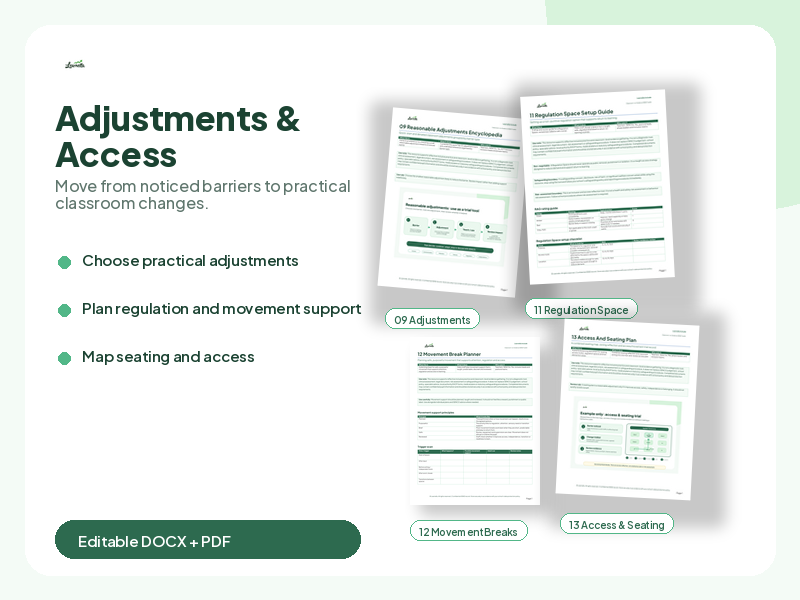 Reasonable Adjustments & Access Pack for Primary SEND