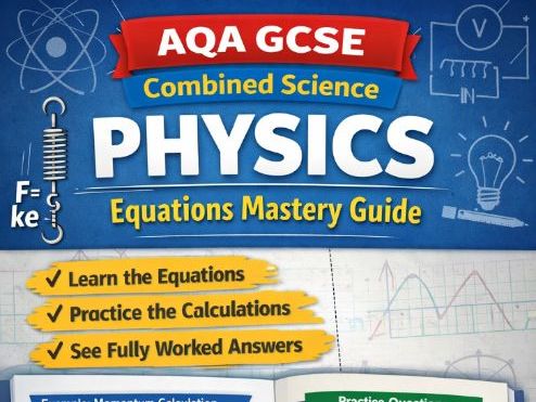 AQA GCSE Combined Science Physics – Equations Mastery Workbook