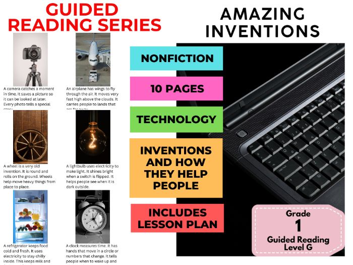 Guided Reading Level G - Amazing Inventions (with Lesson Plan)