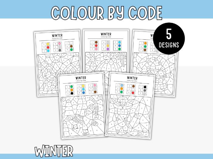 Colour by Code - Winter