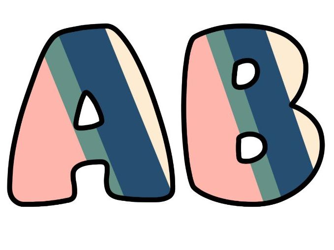 Boho Pink Green Classroom Display Lettering Set | Upper & Lowercase Letters, 0-9 and Signs