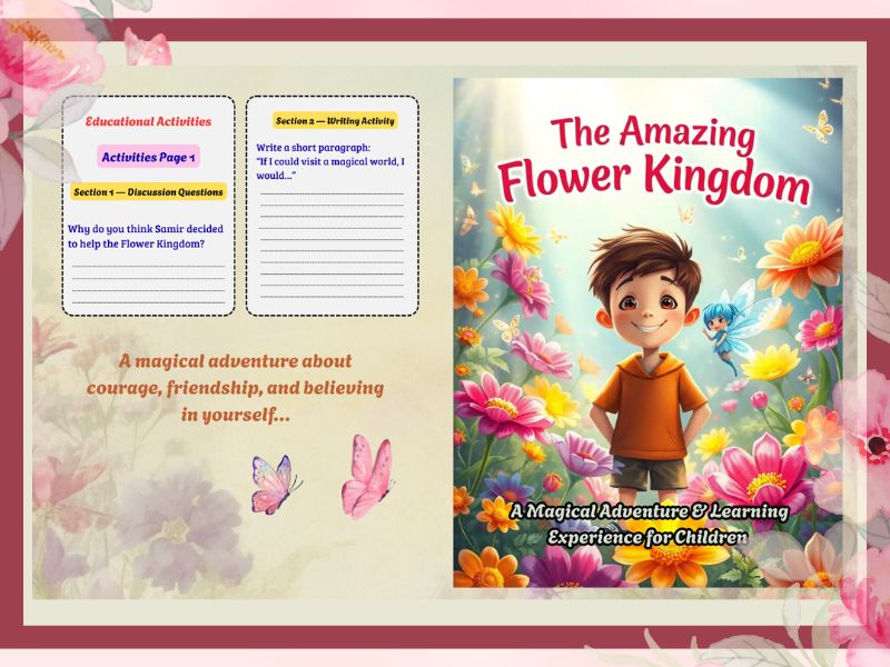 Story : The Amazing Flower Kingdom – A Magical Adventure & Learning Experience for Children