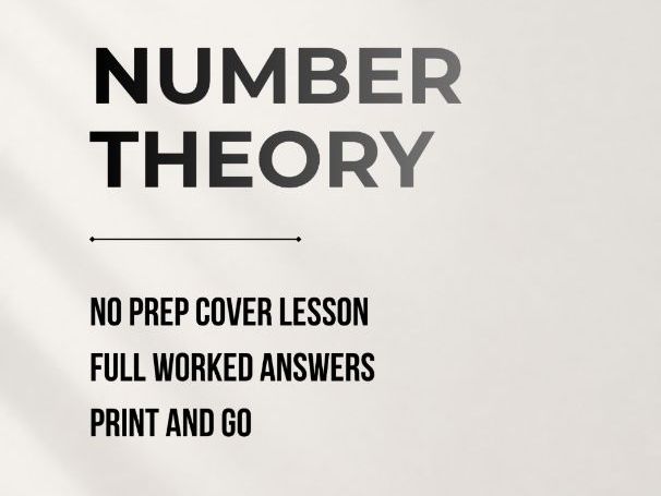 KS5 Further Mathematics Cover Lesson: Well-Ordering Principle & Mathematical Induction Proofs (No Pr