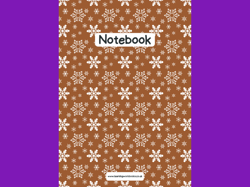 Snowflake A4 Lined Notebook 4