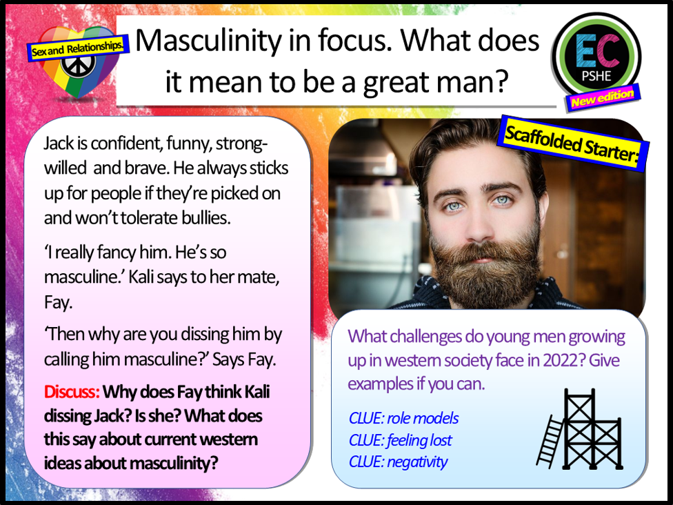 Masculinity PSHE