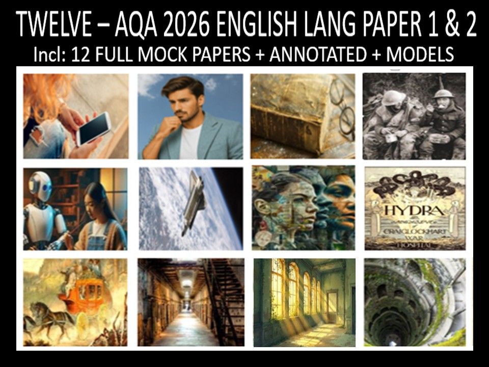 TWELVE - AQA PAPER 1 & 2 | 2026 FULL MOCKS | ANNOTATED | MODELS