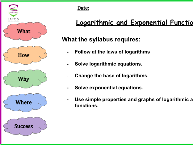 Logarithmic and Exponential Functions