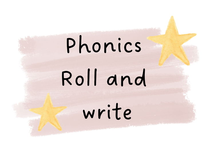 Phonics roll and write