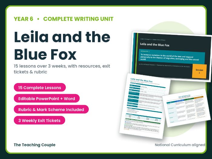 Leila and the Blue Fox | Year 6 English Unit