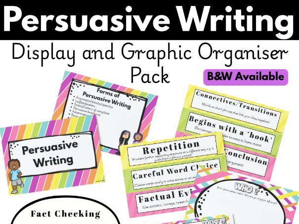 Persuasive Writing Display & Graphic Organiser Pack