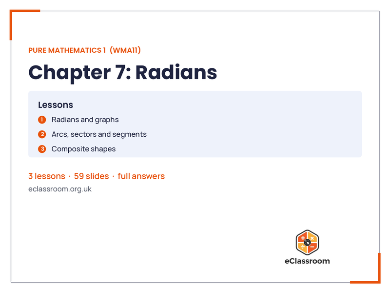 IAL Pure 1 Radians lesson slides