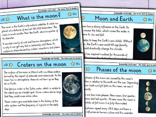 The Moon - Flashcards | Astronomy | Phases, Surface & Exploration