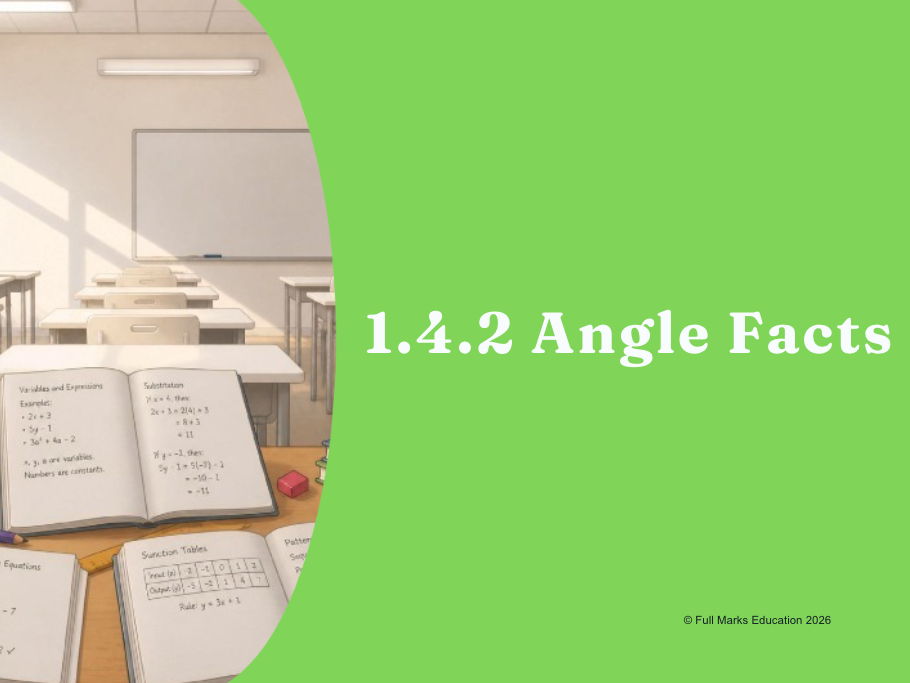 IB Maths MYP Year 1, Unit 4 - 1.4.2 Angle Facts