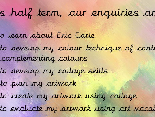 Eric Carle ART Unit of Work KS2
