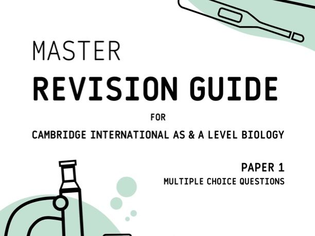 CIE A level Biology Paper 1 Master Revision Guide I Full Analysis of Past Paper 1 from 2018 - 2025