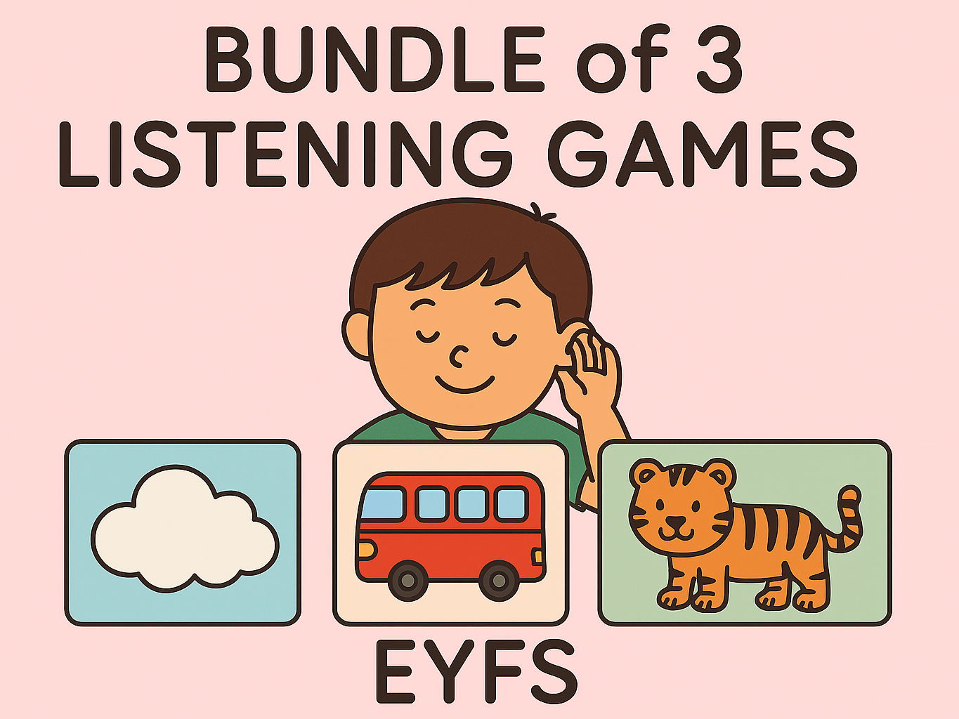 Bundle of 3 listening games