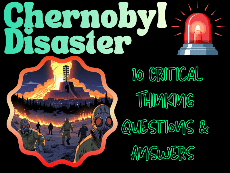 Chernobyl Disaster: 10 Critical Thinking Questions & Model Answers | Grades 6-11