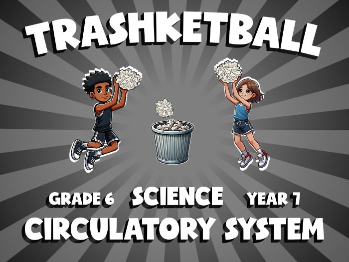 Circulatory System TRASHKETBALL Science Game | No-Prep Year 7 Review Activity