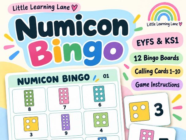 Numicon Bingo Game | Numbers 1–10 | EYFS and Year 1 Maths