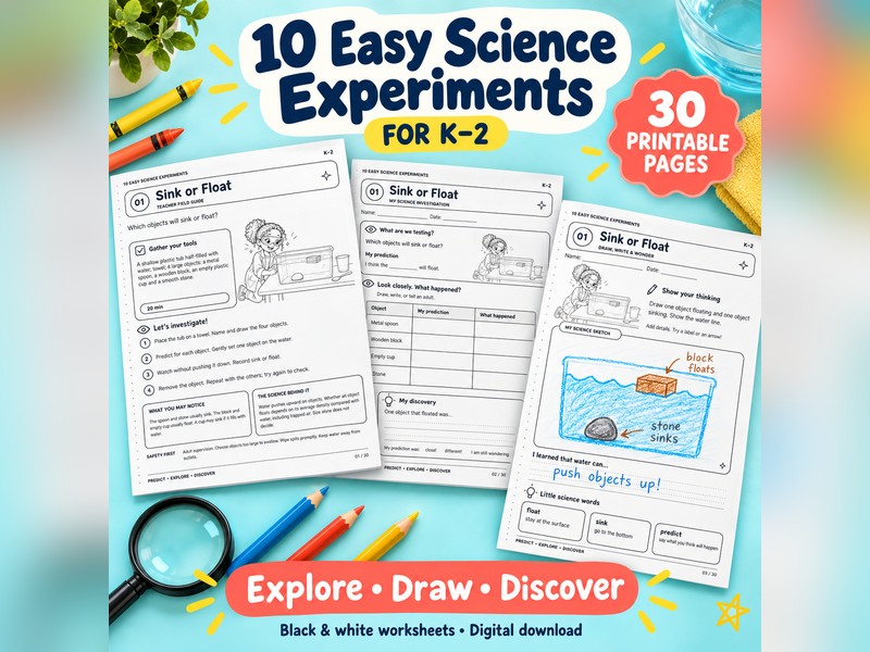 10 Easy Science Experiments K-2