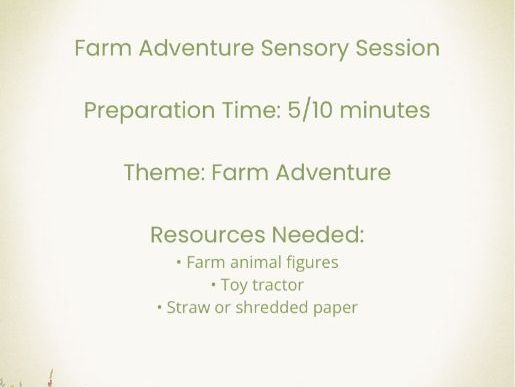 SoftSteps Sensory Story Adventures: Farm Adventure | ASN | SEND | Sensory Story Session