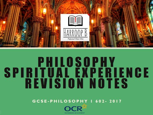 GCSE Philosophy Spiritural Experience Revision Notes - OCR B