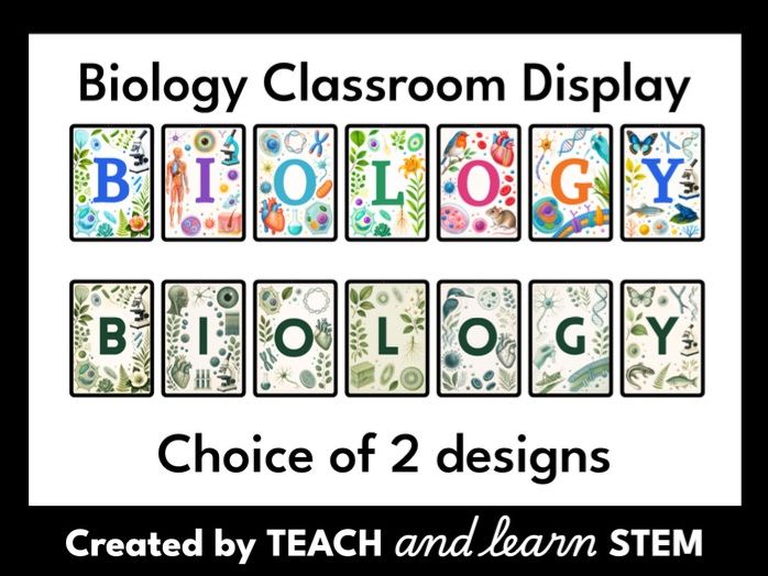 Biology Classroom Display | Wall Art | Classroom Decor