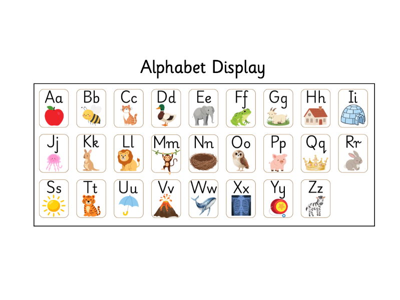 Alphabet Display