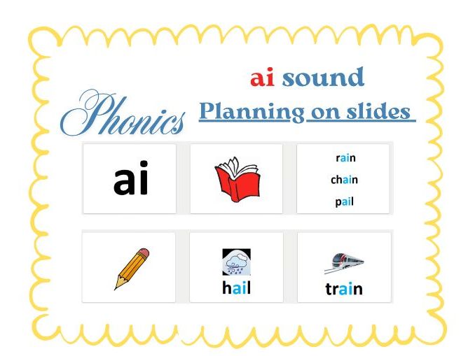 Year 1 Phonics ai sound Full Lesson